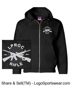 LPRGC black hoodie with logo and flag Design Zoom